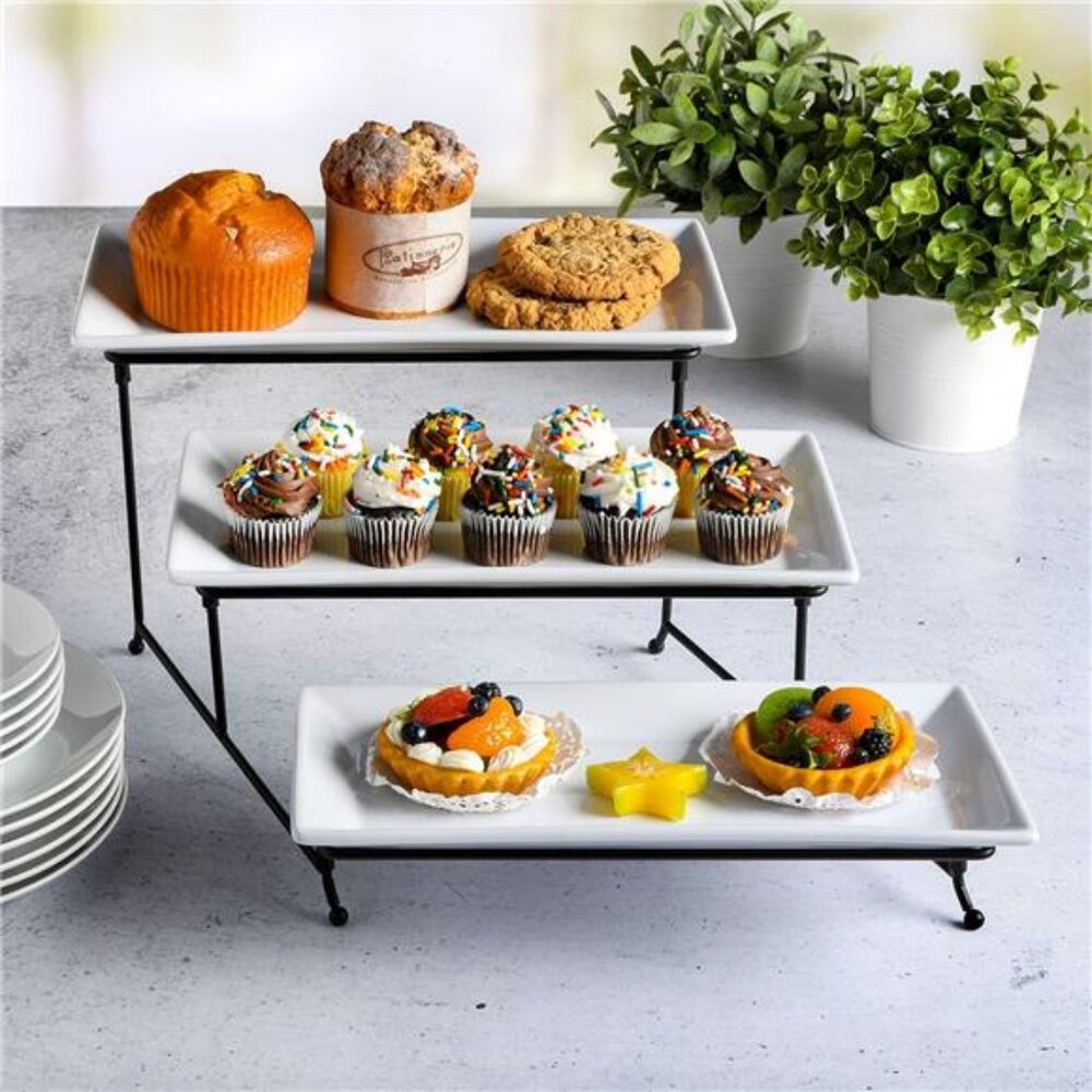 Gracious Dining Dinnerware, 3-Tier Rectangle Plat… - image 3